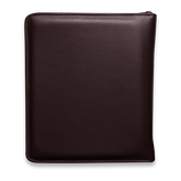 Arbeitsmappe mit umlaufenden Reißverschluss aus Rindnappa-Leder in bordeaux